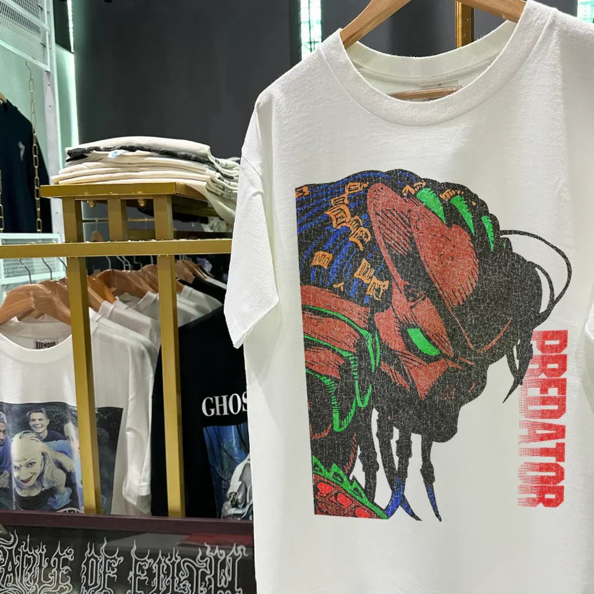 PREDATOR 1995 RARE PROMO VINTAGE WASHED WHITE T-SHIRT